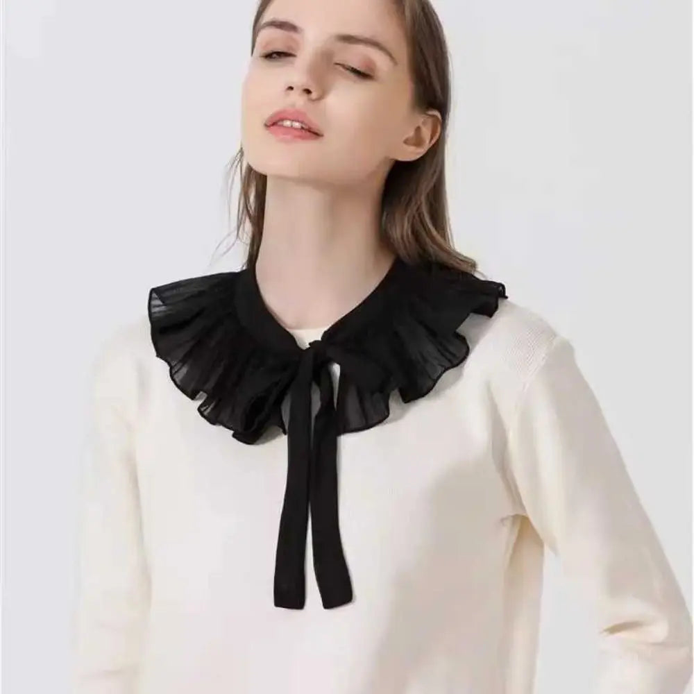 Lace Frill Detachable False Collar – Women's Removable Cape Detachable Collar Nixie