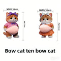 Chubby Shiba Inu 3D Squeezable Dog Belly Stickers 2/4 PCS 3D Novelty Stickers Nixie 4pcs-G