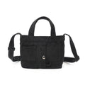Vintage Denim Canvas Crossbody Bag – Retro Shoulder Tote Canvas Crossbody Bag Nixie Black