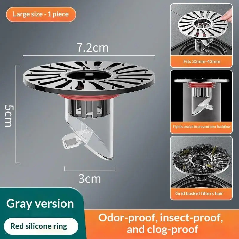 Anti-Odor Floor Drain Cover with Removable Filter Basket Floor Drain Cover Nixie A4