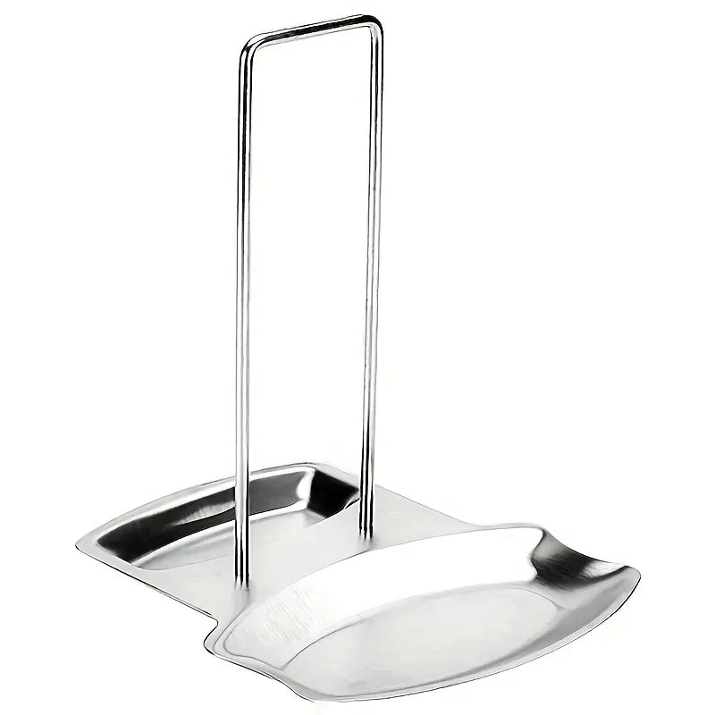 Stainless Steel Pot Lid Holder & Spoon Rest with Drip Tray Pot Lid Holder Nixie