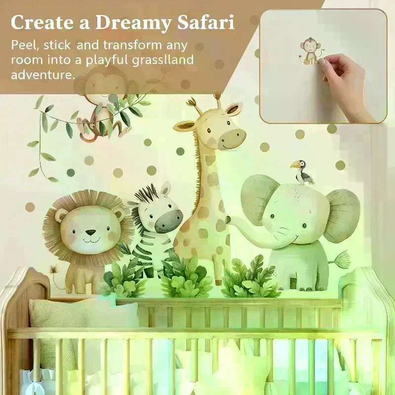 Cartoon Forest Animal Wall Stickers for Kids & Baby Rooms Kids Wall Stickers Nixie