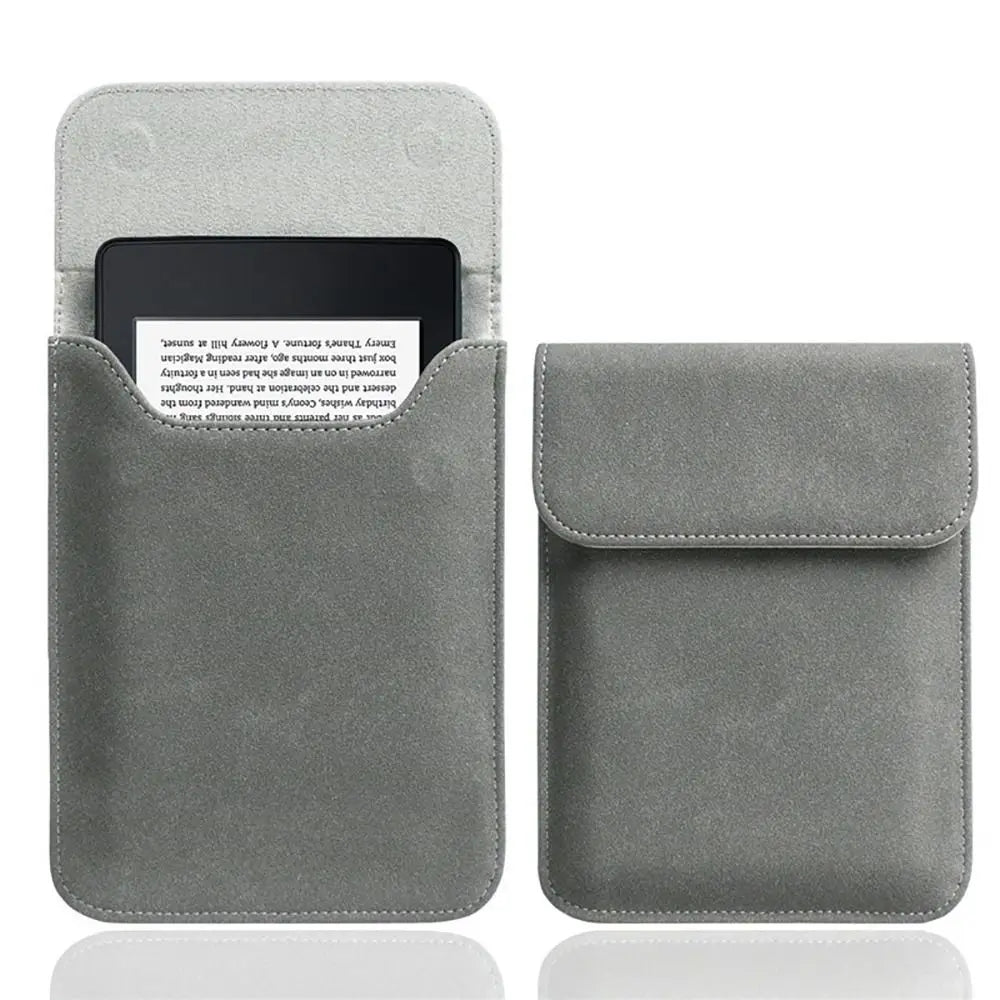 PU Leather Kindle Sleeve – Fits Paperwhite, Colorsoft & Scribe e-Reader Sleeve Case Nixie Dark Grey 7 inch