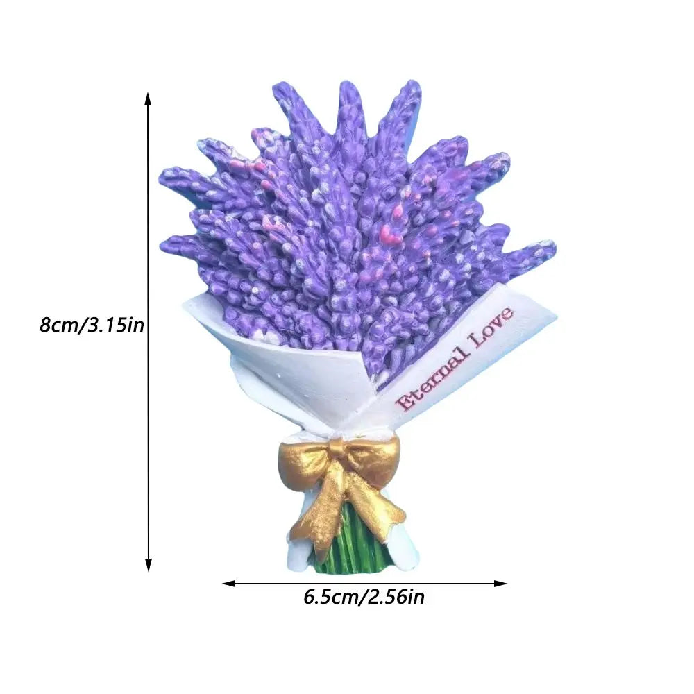 3D Resin Flower Fridge Magnets – Sunflower & Rose Décor Decorative Fridge Magnet Nixie