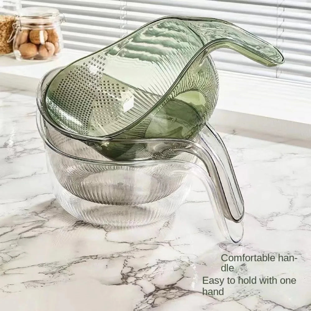 Multifunctional Plastic Drainage Basket & Salad Draining Bowl