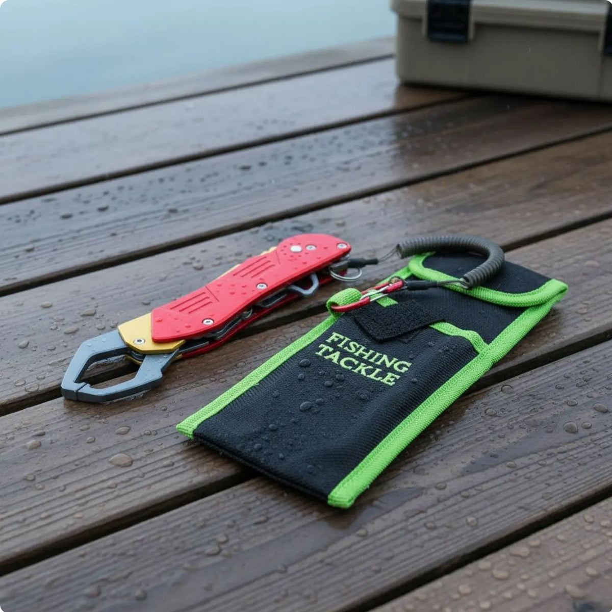 Foldable Fish Grip Clamp – Aluminum Alloy Lip Grabber Tool Fish Grip Clamp Nixie Red