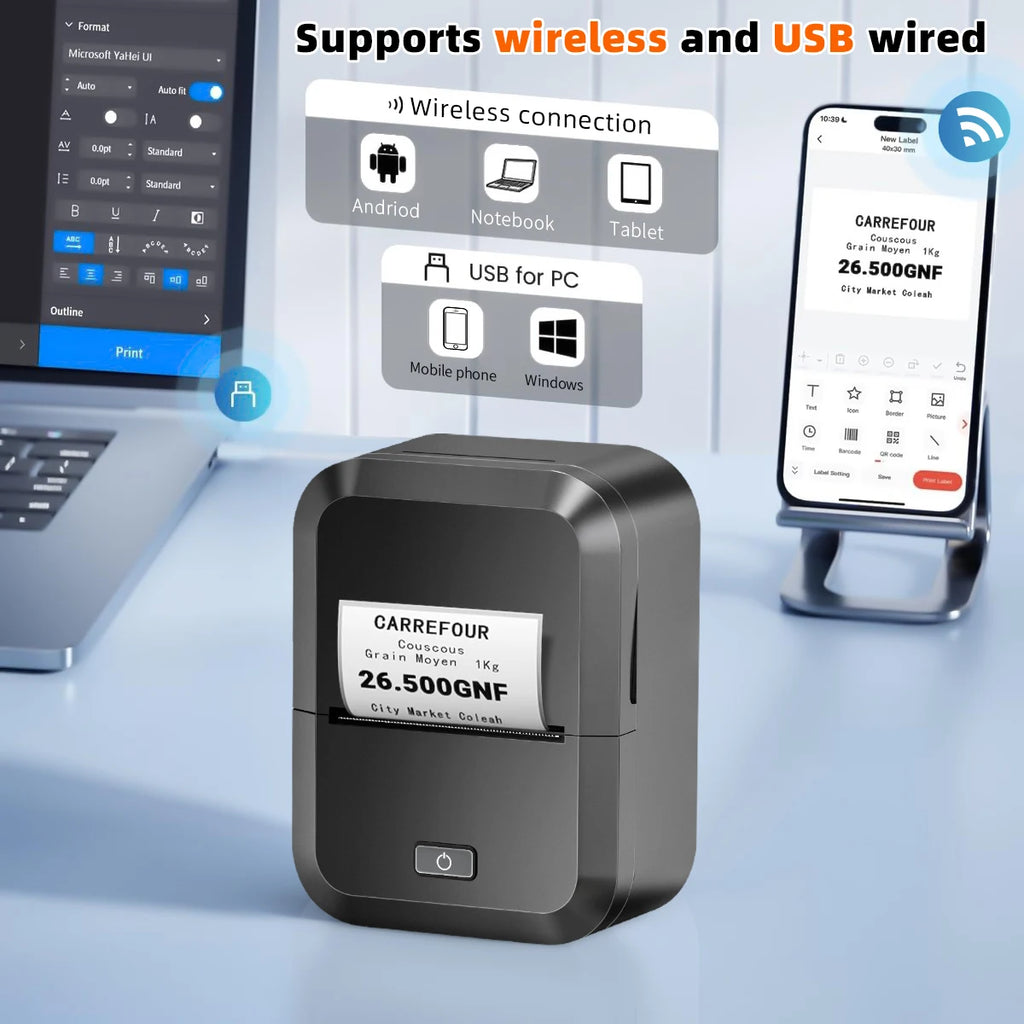 Marklife X2 Portable Bluetooth Thermal Label Printer 2-Inch