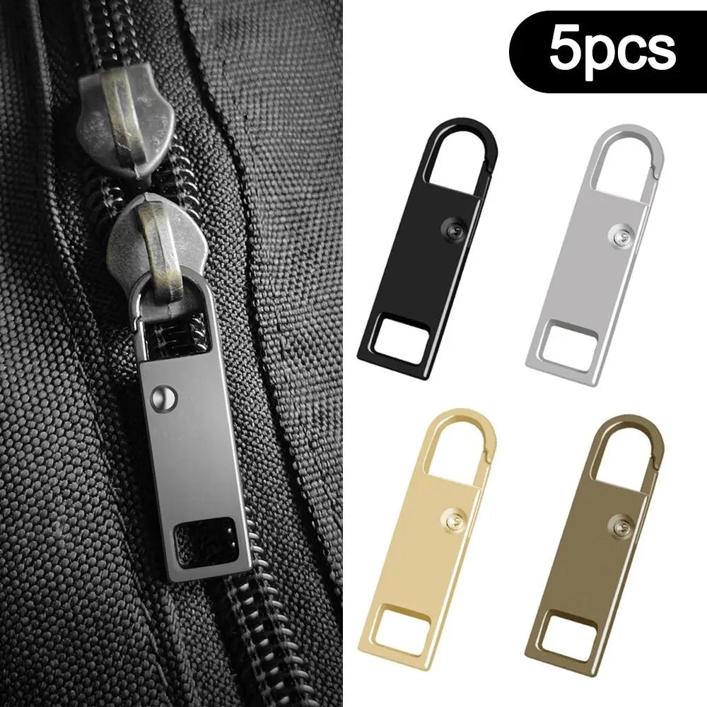 Metal Zipper Slider Replacement Heads – 5pc Repair Kit Zipper Repair Kit Nixie