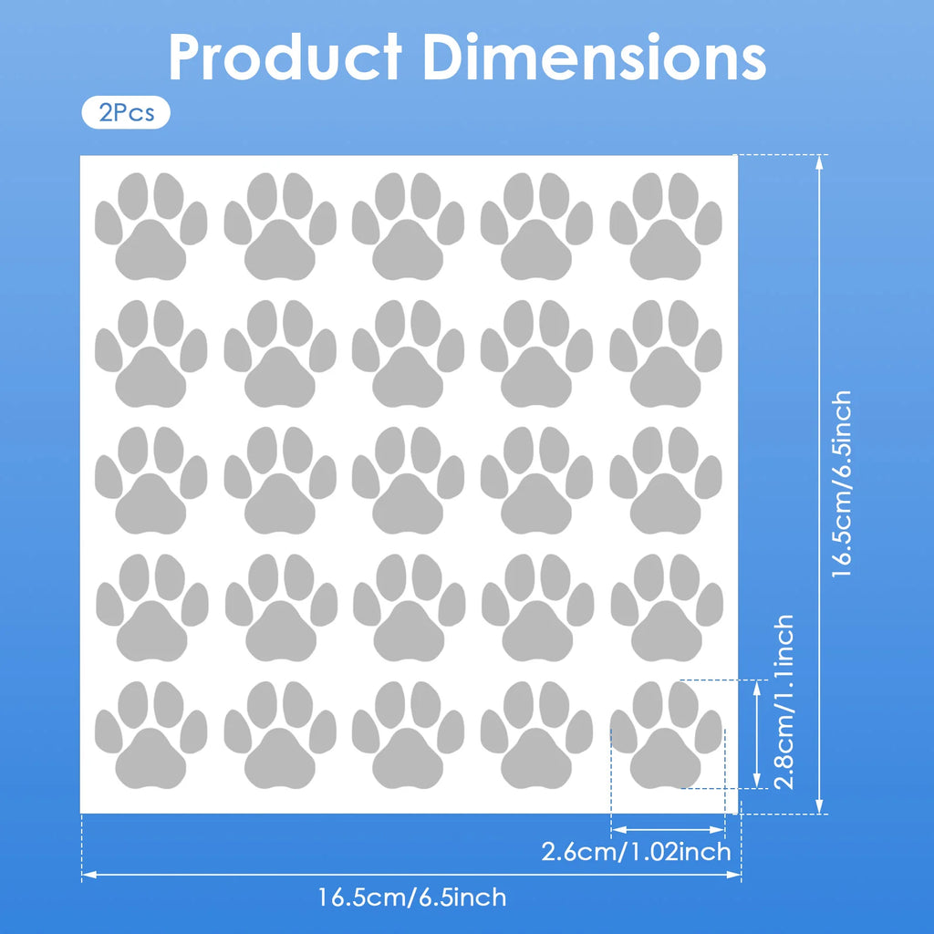 Reflective Iron-On Heat Transfer Stickers for Fabric DIY Iron-On Fabric Sticker Nixie 2 pictures paw