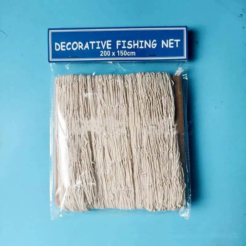 Nautical Fishing Net Wall Hanging – Beach Party & Home Décor Wall Hanging Decor Nixie A4