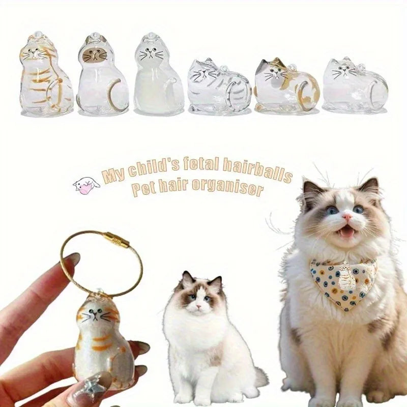 Dog Hair Keepsake Storage Pendant Keychain | Pet Gift Pet Keepsake Keychain Nixie