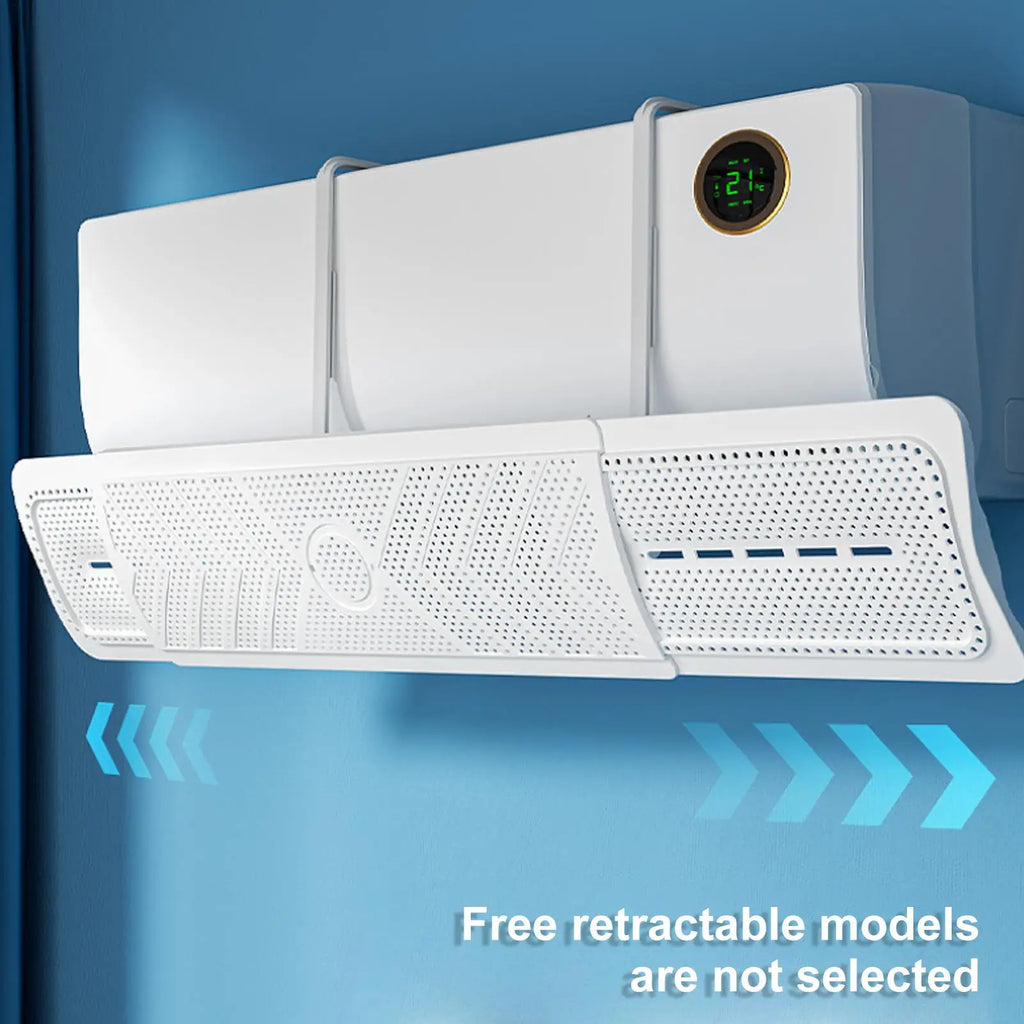 Adjustable AC Deflector Shield – Universal Retractable Air Guide