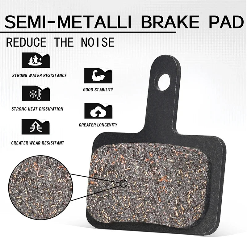 BUCKLOS MTB Hydraulic Disc Brake Pads – B01S Semi-Metal Disc Brake Pads Nixie