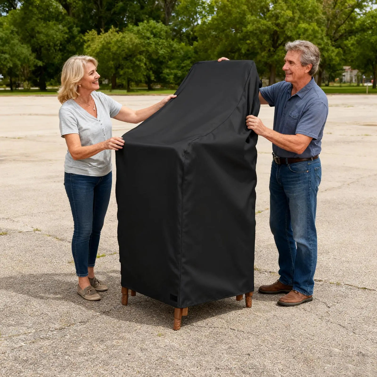 Heavy Duty Waterproof Outdoor Chair Cover with Drawstring Patio Chair Cover Nixie