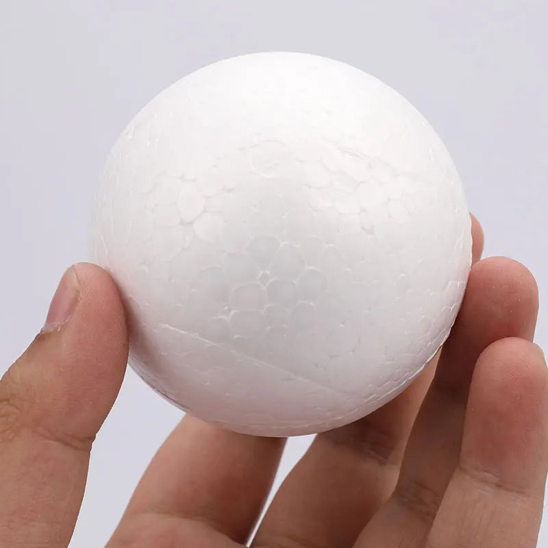 10Pcs 70mm White Polystyrene Foam Balls – DIY Craft & Decor Craft Foam Balls Nixie White