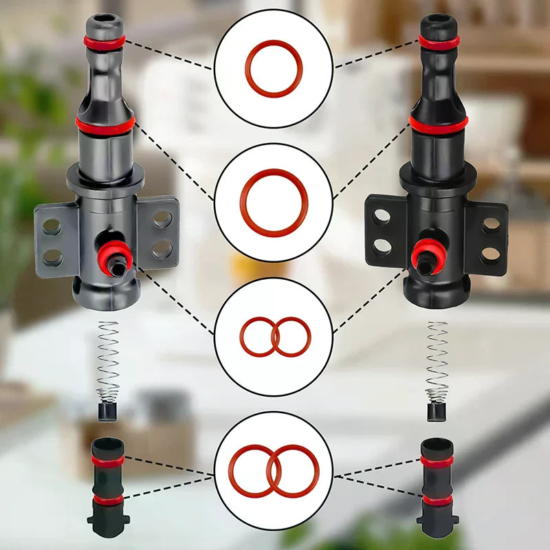 15-Pc Silicone O-Ring Gasket Seal Set for Saeco Coffee Machine Coffee Machine Parts Nixie