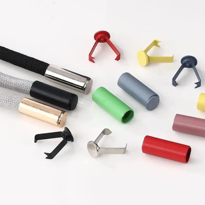 20Pcs Metal Cord End Stoppers for DIY Bags, Shoes & Lanyards Cord End Stoppers Nixie