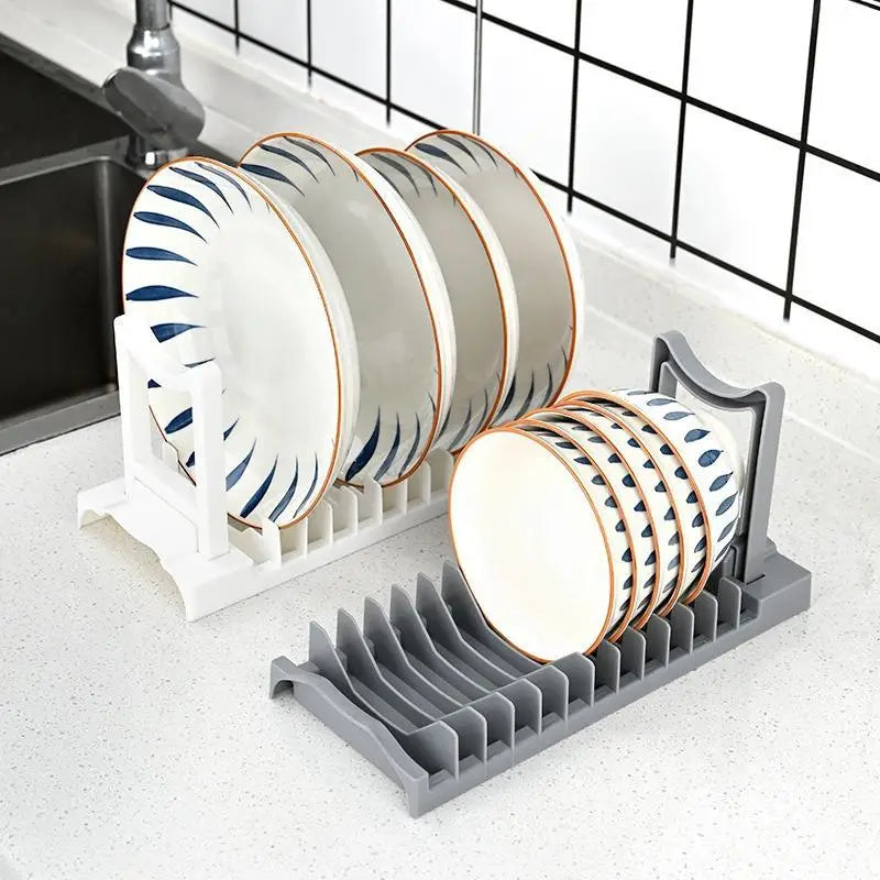 Kitchen Dish Drying Rack – Multi-Slot Countertop Plate Holder Dish Drying Rack Nixie