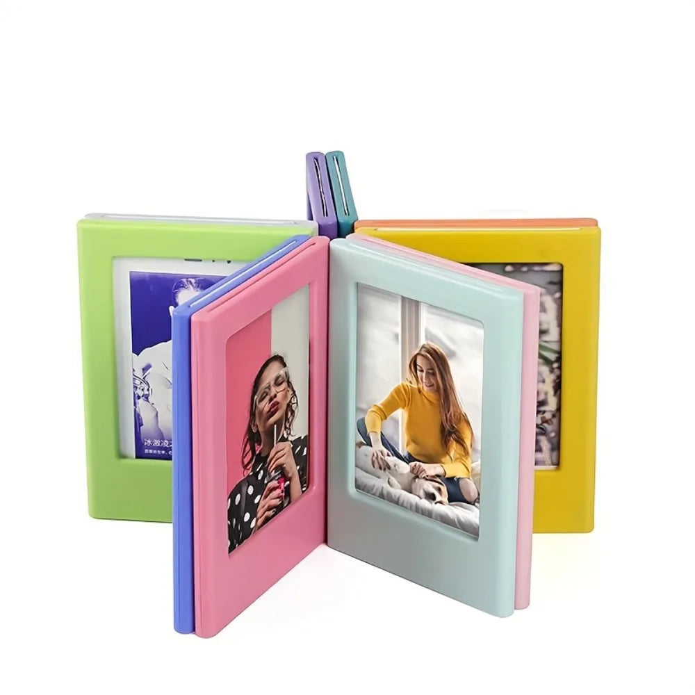 6-Pack Colorful 3-Inch Magnetic Photo Frames for Instax Magnetic Photo Frames Nixie