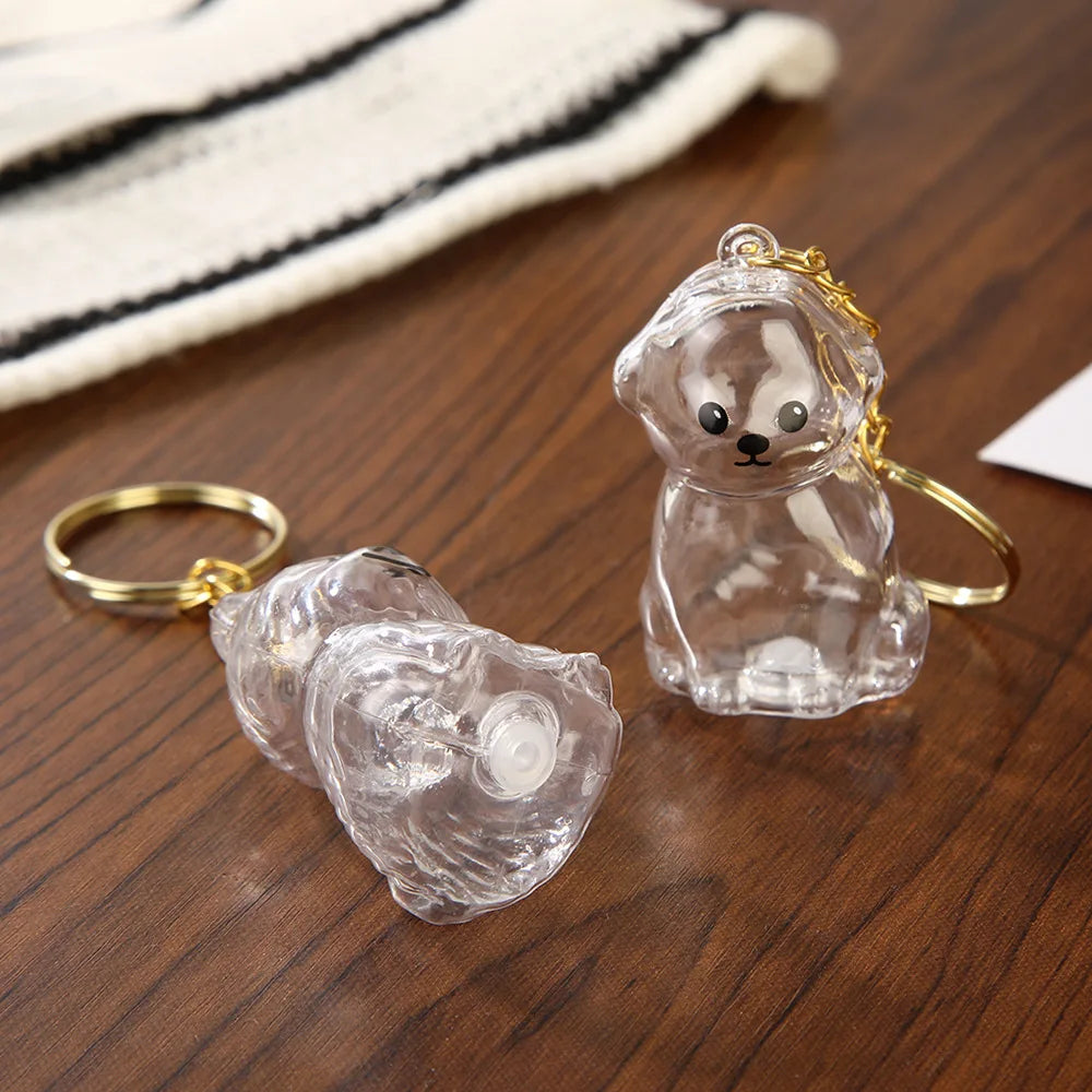 Pet Fur Keepsake Capsule Keychain – Transparent Memorial Locket