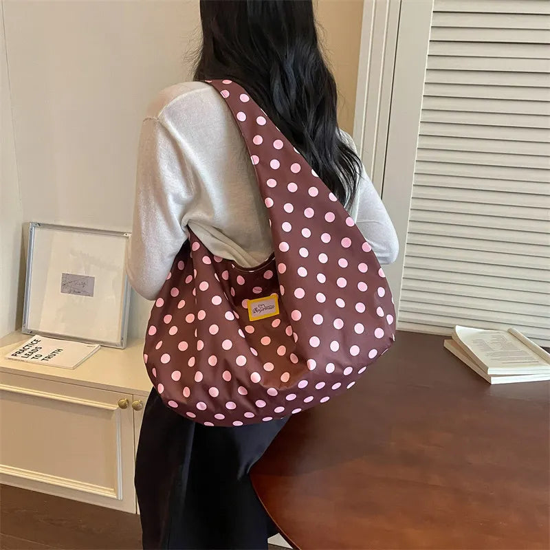 Nixie Polka Dot Tote Bag – Large Women's Shoulder Bag