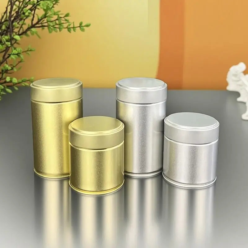 Portable Mini Tinplate Matcha Tea Canister – Airtight Spice Jar Airtight Tea Canister Nixie