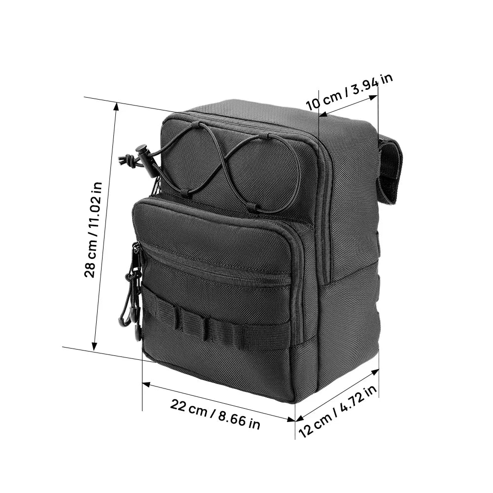 KEMITOUR 6L Motorcycle Handlebar Bag – Universal Fit Motorcycle Handlebar Bag Nixie
