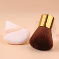 Kabuki Powder Brush & Velvet Puff Set | Foundation & Blush Makeup Brush Set Nixie Default Title