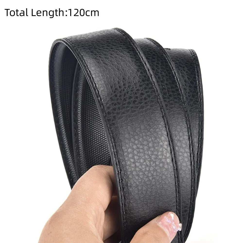 Retro PU Leather Men's Belt – Adjustable Metal Pin Buckle