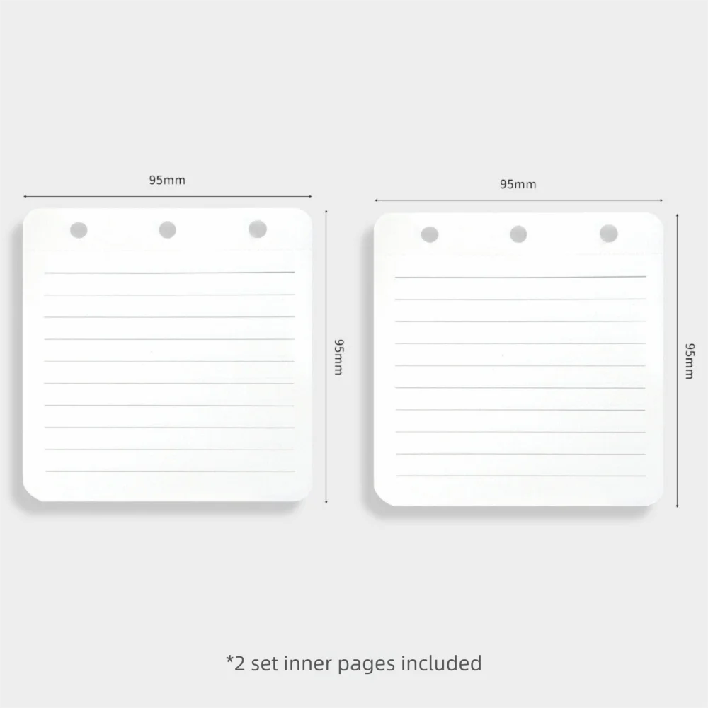 Mini 3-Ring Refillable PU Leather Pocket Notebook | Binder Journal
