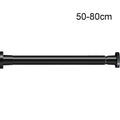 No-Drill Telescopic Spring Tension Curtain Rod – Adjustable Spring Tension Curtain Rod Nixie 50-80cm black