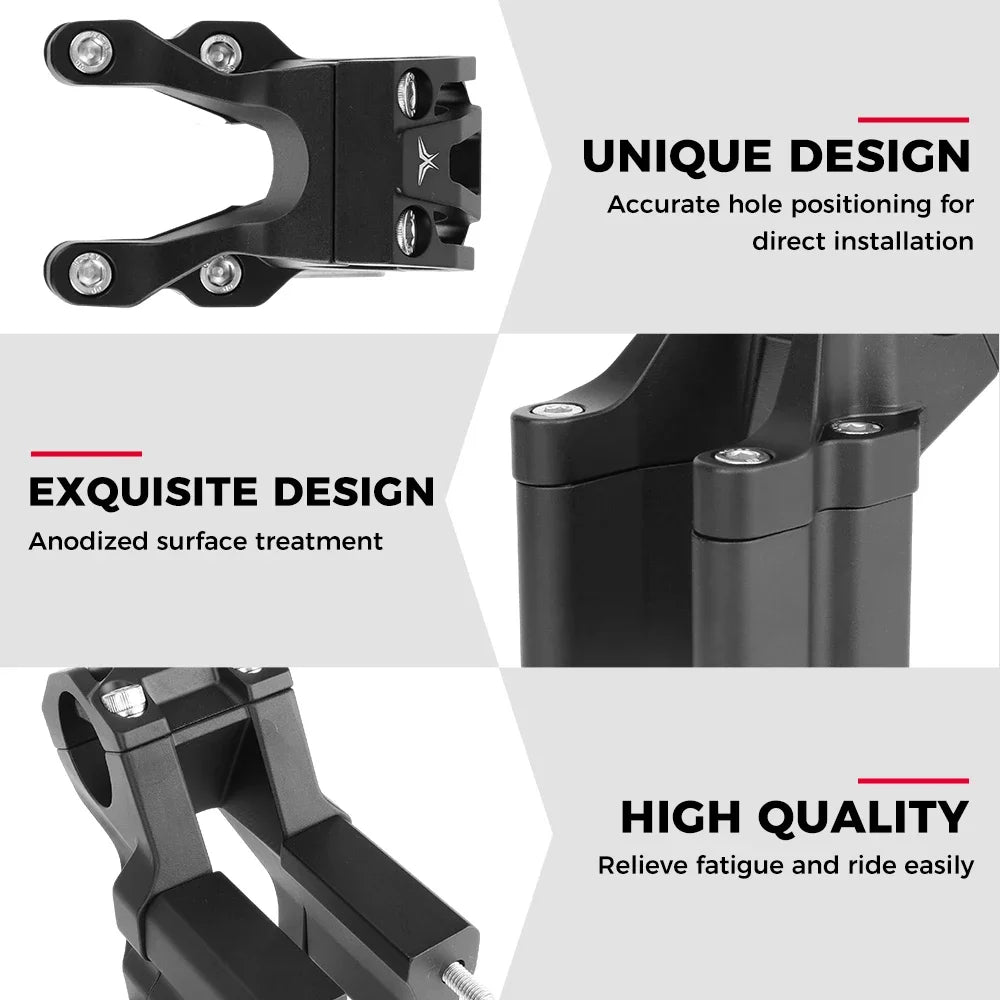 CNC Direct Mount Riser Stem – Sur Ron Light Bee-X & Talaria Handlebar Riser Stem Nixie