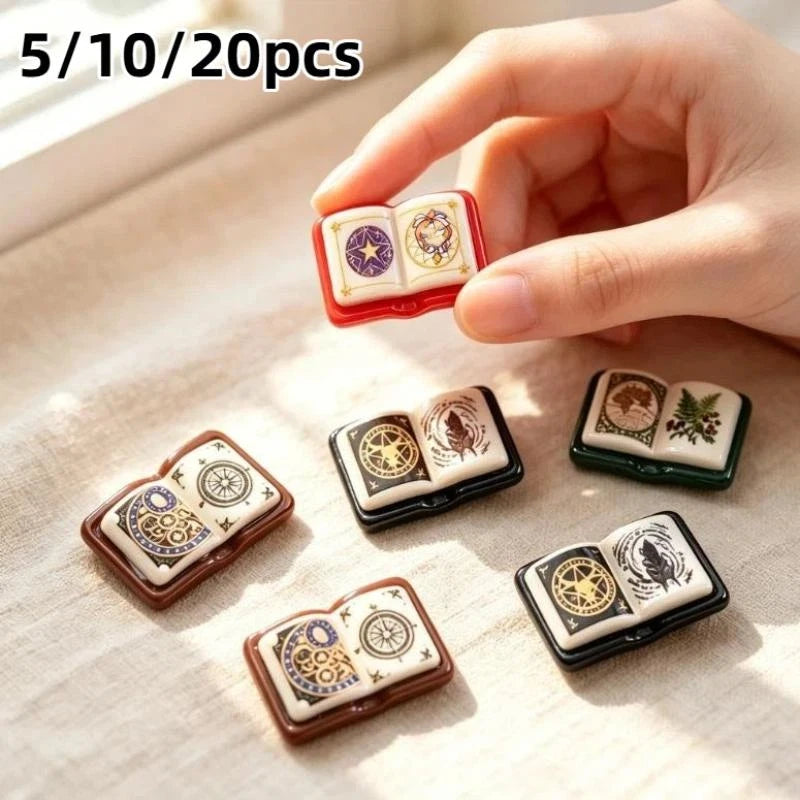 Retro Mini Resin Magic Book Charms 5/10/20PCS – DIY Jewelry Resin Jewelry Charms Nixie