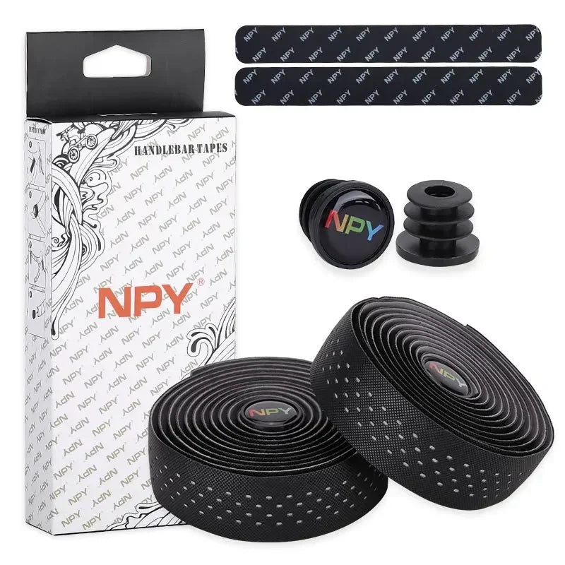 Road Bike Handlebar Tape PU+EVA Bar Wrap – Road & Gravel Handlebar Tape Nixie Gray Bike Tape