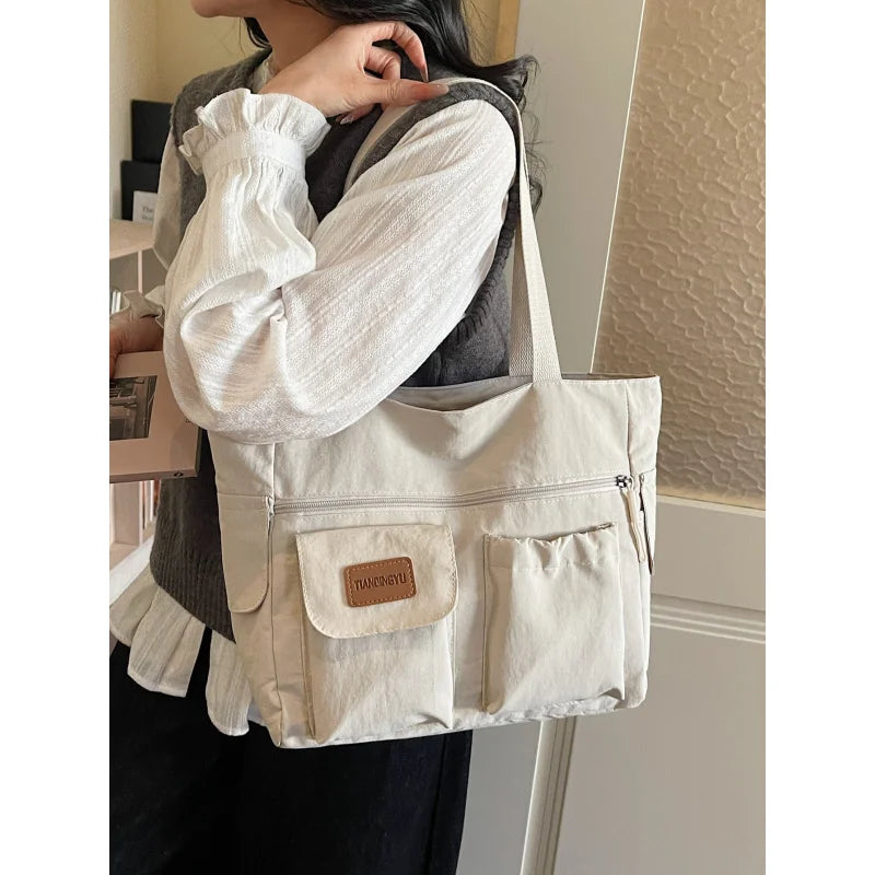Nixie Large Nylon Tote Bag – Women's Casual Shoulder Bag Women's Tote Bag Nixie