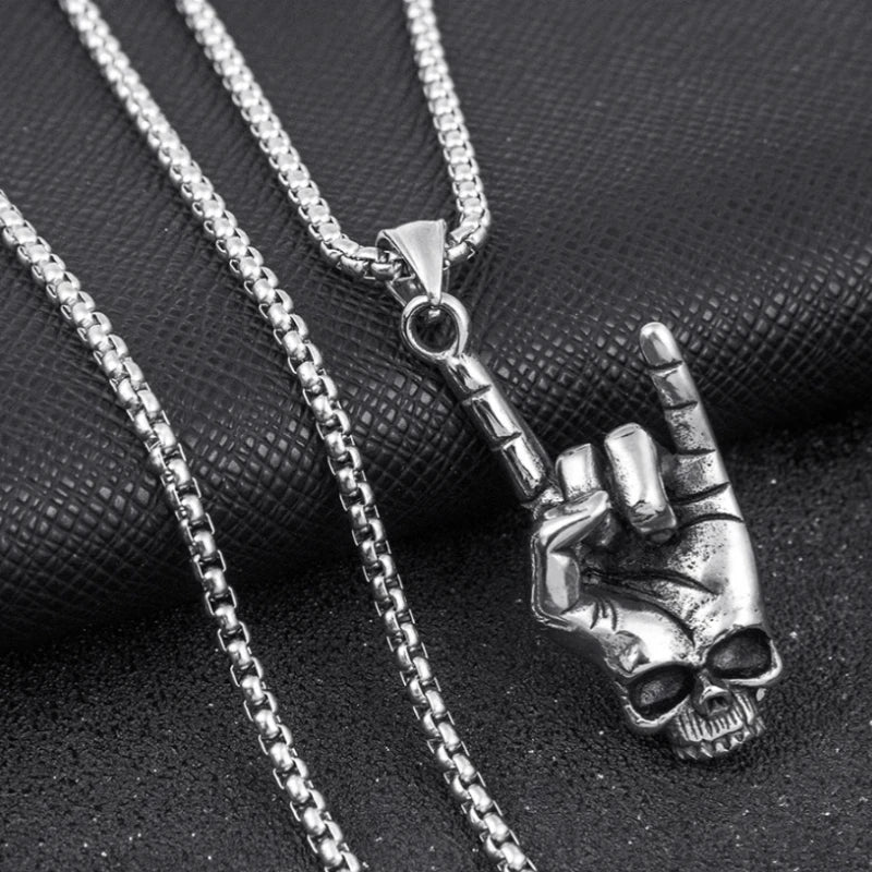 Unisex Retro Stainless Steel Pendant Sweater Chain Necklace Pendant Necklace Nixie XL1003-65