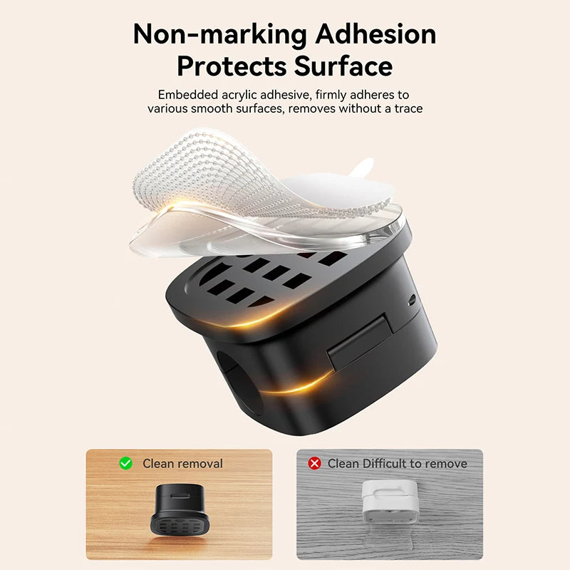 ROCOREN 30-Pack Magnetic Cable Organizer Clips for Desk
