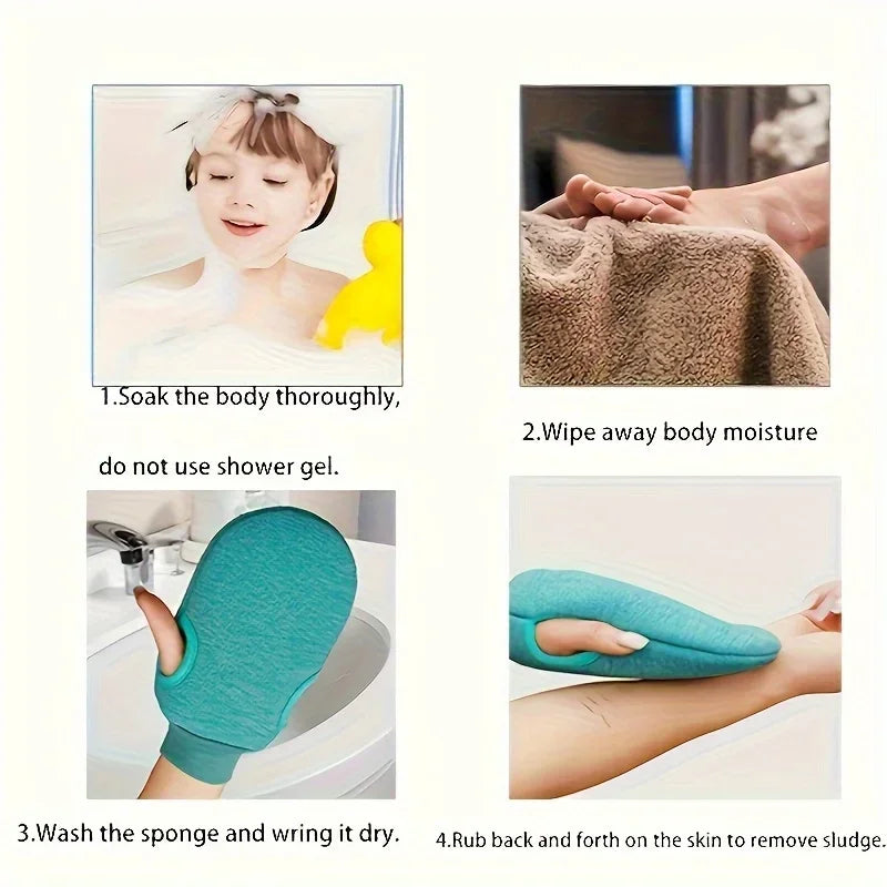 Exfoliating Scrub Gloves – Body Scrub Mitt for Shower & Spa Exfoliating Scrub Mitt Nixie