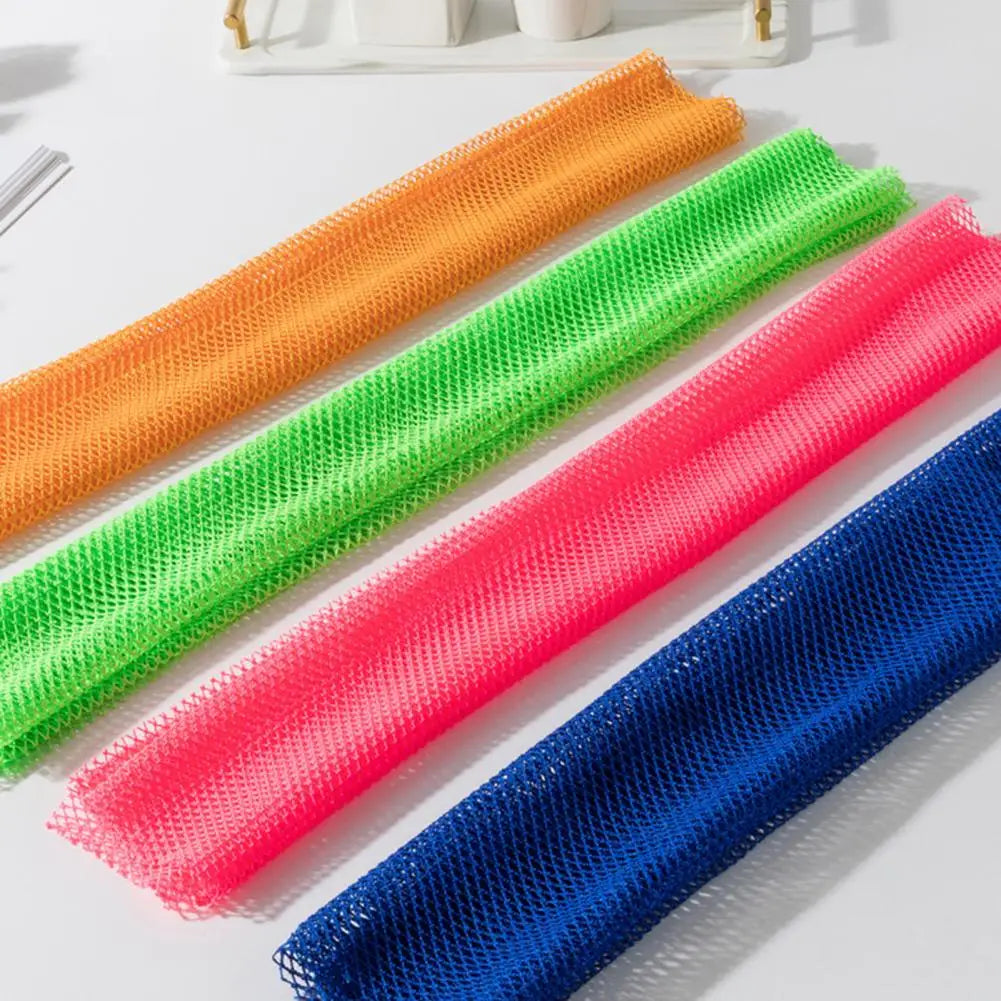 Silver Ion Exfoliating Body Scrubber Dual-Sided Mesh Bath Towel Exfoliating Bath Scrubber Nixie