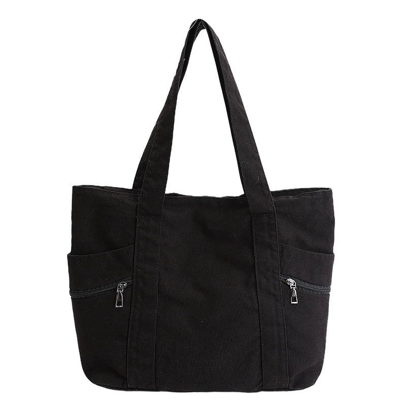 Nixie Large Canvas Tote Bag – Women's Shoulder Commuter Bag