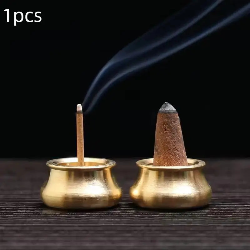 Copper Brass Incense Holder Censer Ash Catcher Home Decor Incense Holder Censer Nixie