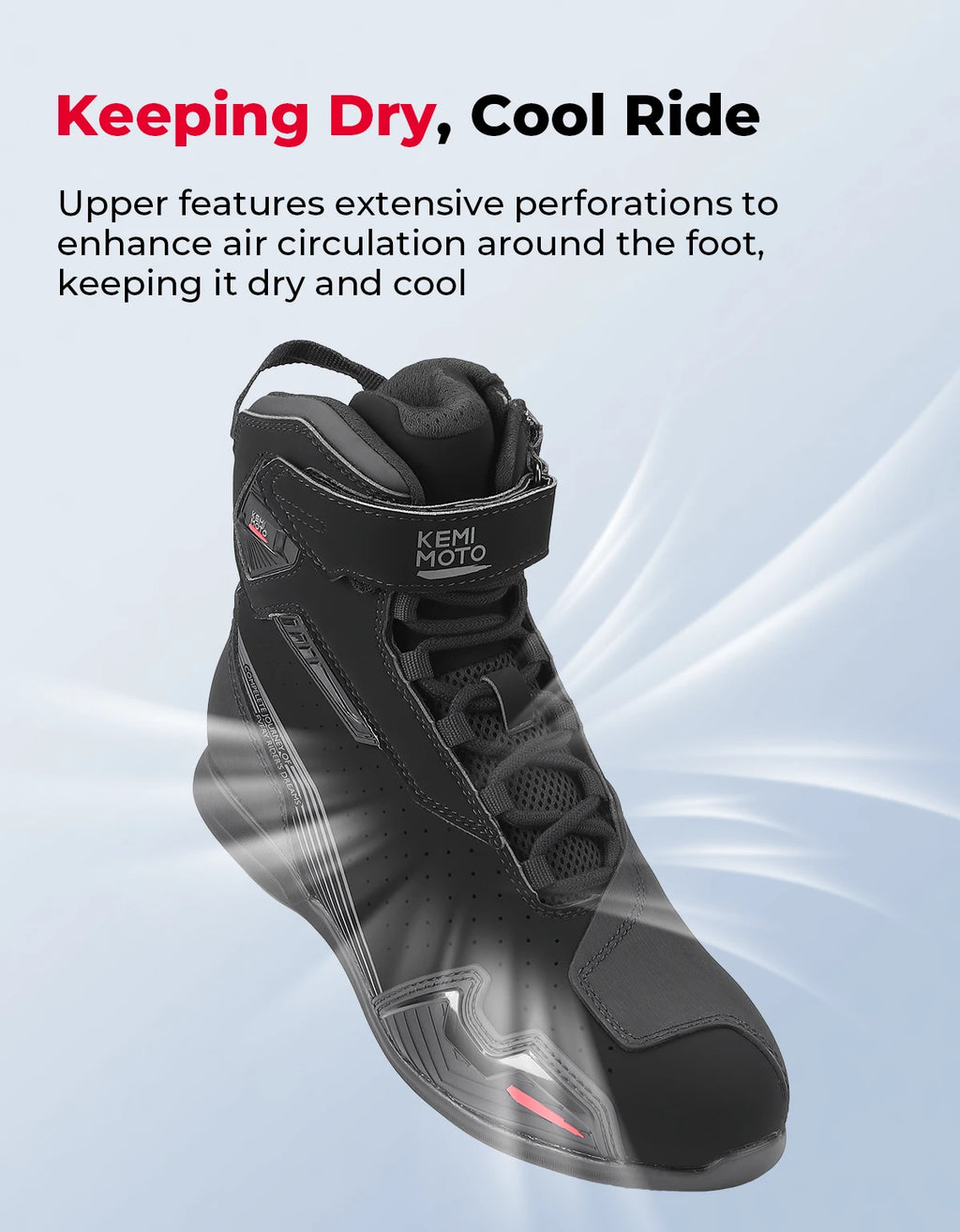 KEMITOUR Men's Motorcycle Ankle Boots – CE Certified Riding Motorcycle Ankle Boots Nixie