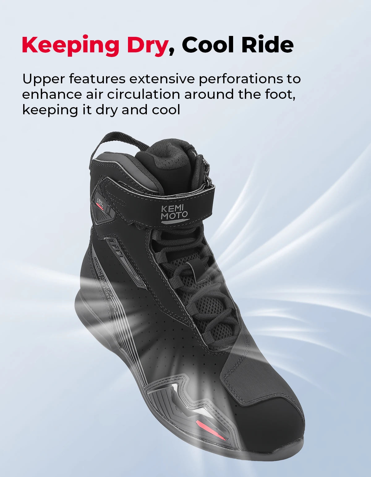 KEMITOUR Men's Motorcycle Ankle Boots – CE Certified Riding Motorcycle Ankle Boots Nixie