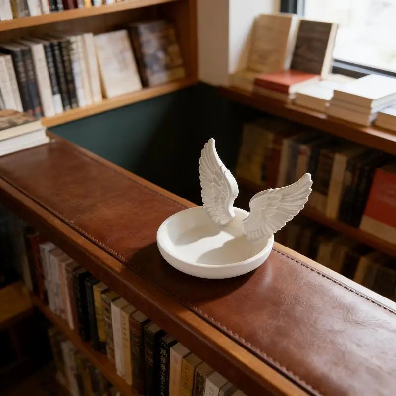 Angel Wings Jewelry Tray – Elegant Ring Dish & Desk Décor Jewelry Ring Dish Nixie