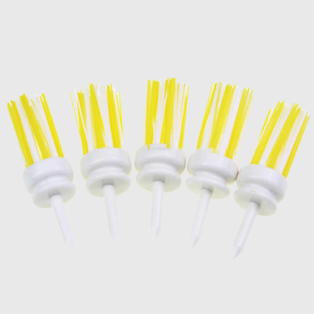 Low Resistance Brush Golf Tees – 3 Sizes, ABS & Nylon