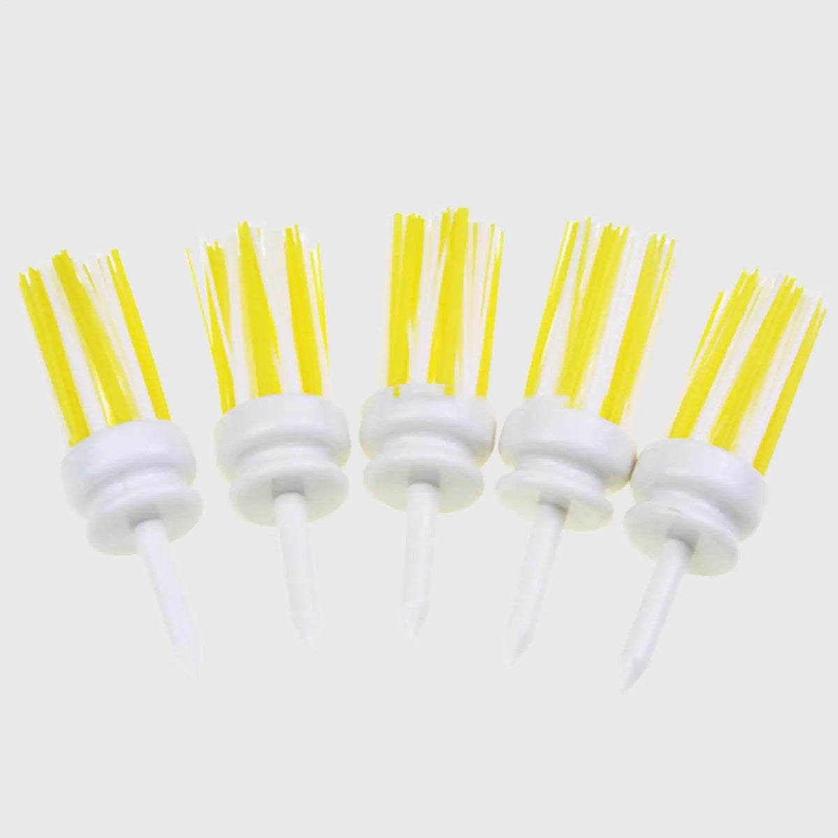 Low Resistance Brush Golf Tees – 3 Sizes, ABS & Nylon