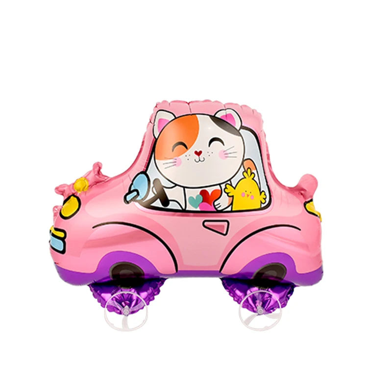 Elephant 4D Foil Balloon with Wheels – Kids Party Decor