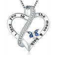Mother Forever Friend Love Heart Necklace – Mother's Day Gift Pendant Necklace Nixie Silver