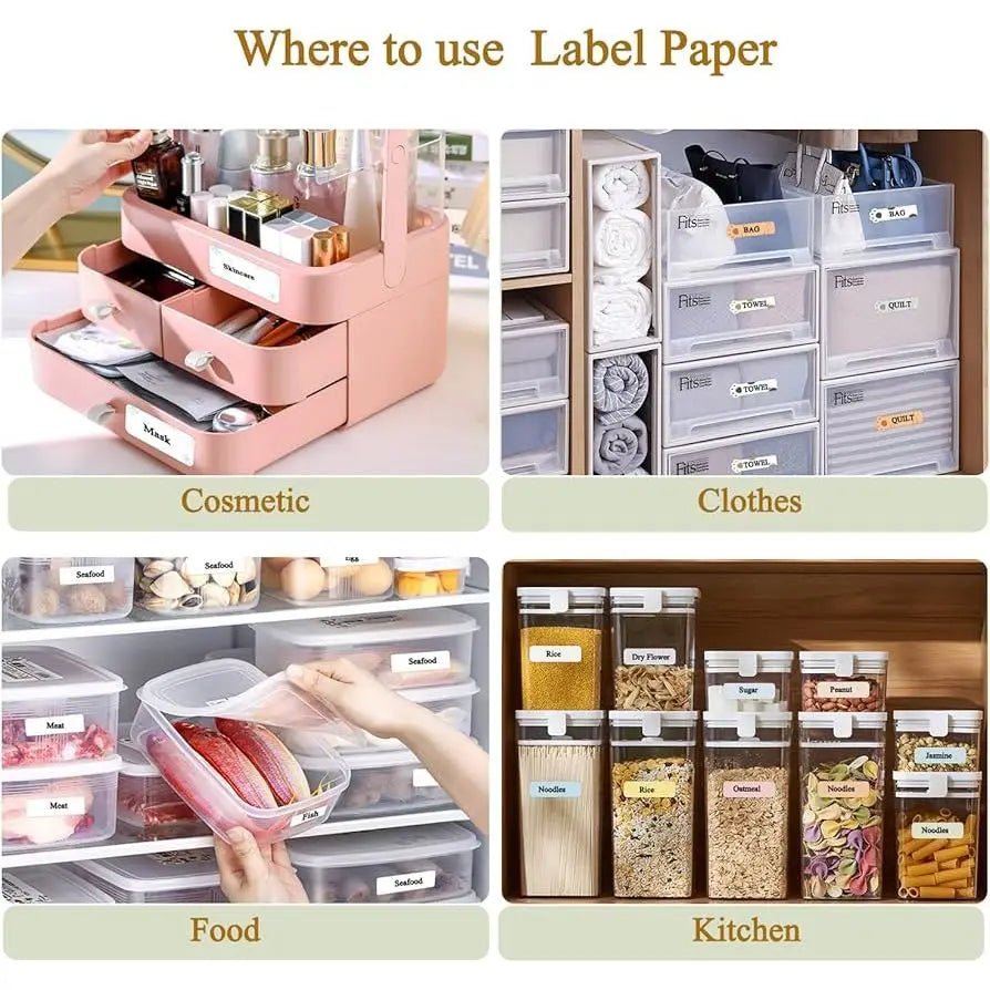 NIIMBOT D Series Thermal Label Sticker Rolls – White Self-Adhesive Thermal Label Rolls Nixie