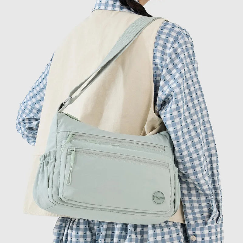 Nixie Oxford Canvas Crossbody Bag – Large Capacity Shoulder Bag Canvas Crossbody Bag Nixie